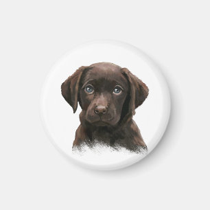 Imã Chocolate Labrador Retriever Brown