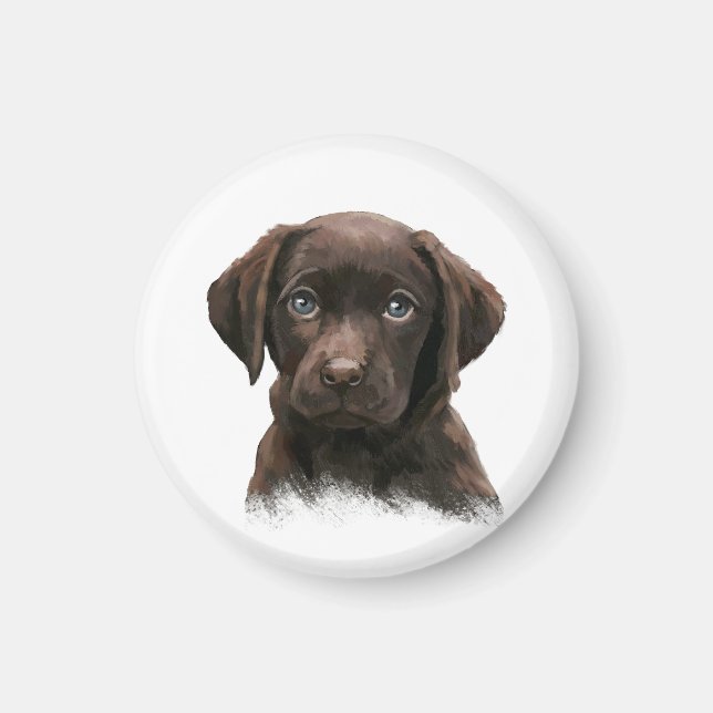Imã Chocolate Labrador Retriever Brown (Frente)