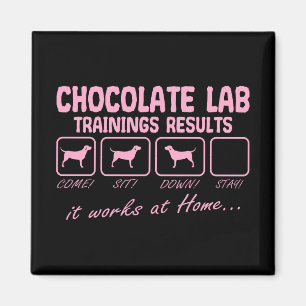 Imã Chocolate Labrador Retriever Cog Lab Mamãe Funy