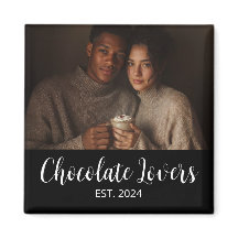 Chocolate Lovers Couple Established Photo Gift