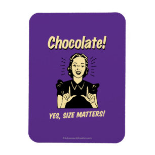 Ímã Chocolate: Matérias do tamanho
