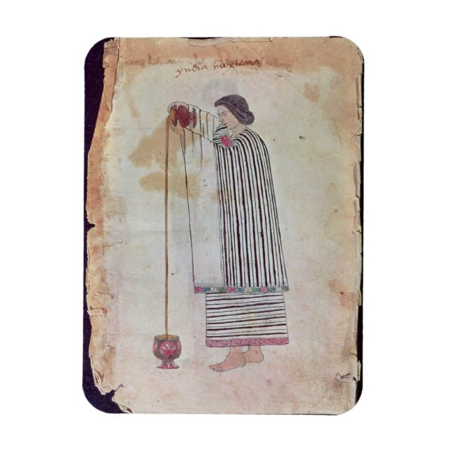 Ímã Chocolate mexicano preparando índio, do Codex (Vertical)