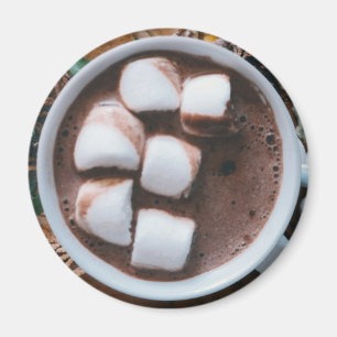 Imã Chocolate quente e cacau marshmallows