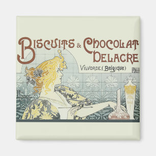 Imã Chocoloate Art Nouveau