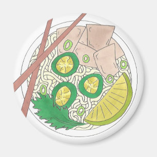Imã Chopsticks de macarrão de galinha Comida vietnamit