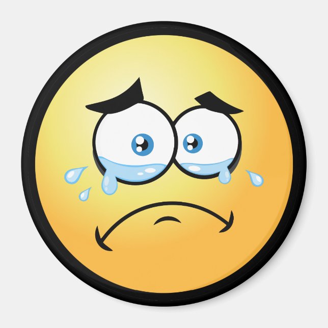 Imã Chorando Emoji Grande (Frente)