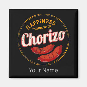Imã Chorizo Retro Sausage CHURRASCO Gourmet Barbecue