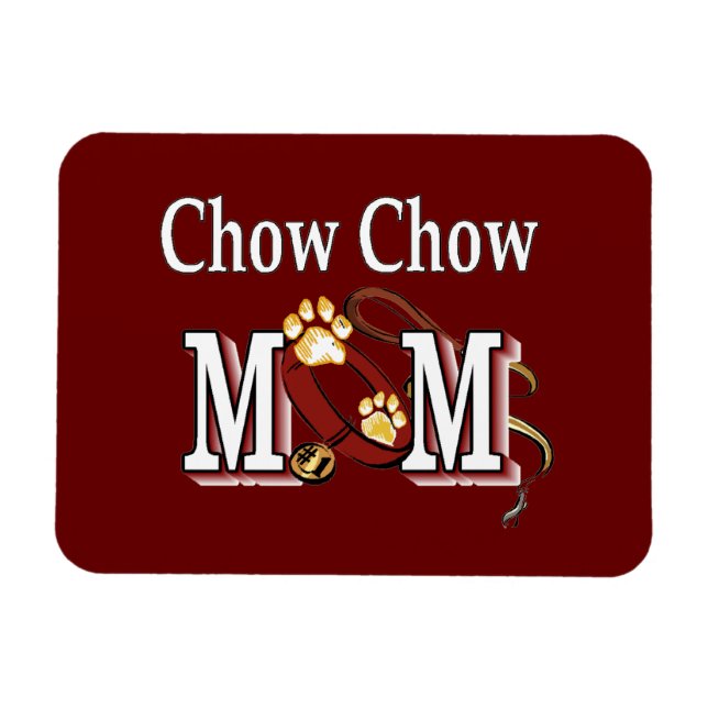 Ímã Chow Chow Dog Mãe (Horizontal)