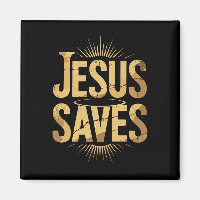 Imã Christan Jesus Salva Premium (Frente)