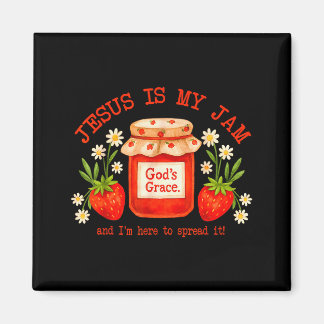 Imã Christian Bible Verse Faith Strawberry Jesus Is My