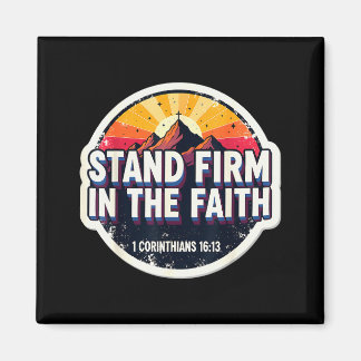 Imã Christian Bible Verse Quote Stand Firm In The Fait