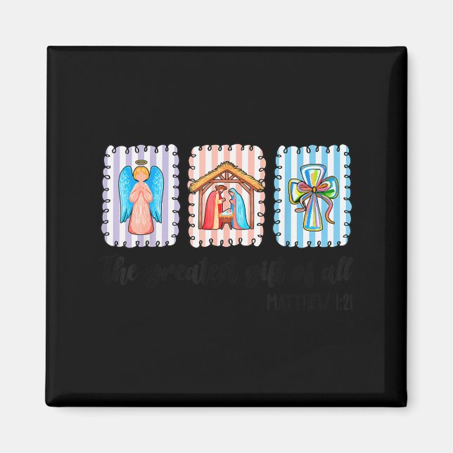 Imã Christian Christmas Nativity Scene Jesus Faith Bel (Frente)