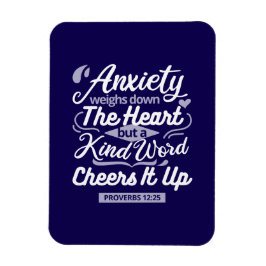 Ímã Christian Encouragement Quote – Anxiety & Kindness