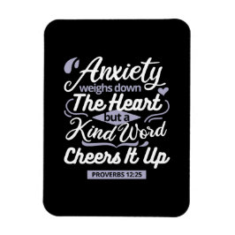 Ímã Christian Encouragement Quote – Anxiety & Kindness