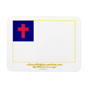 Ímã Christian Flag personalizá-lo