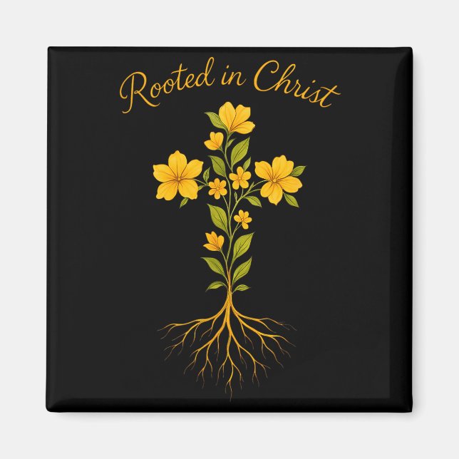 Imã Christian Graphic Tee Rooted In Christ For Women F (Frente)