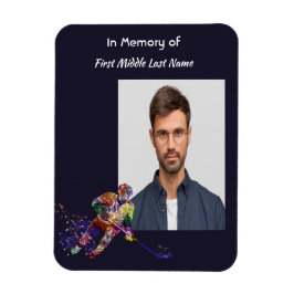 Ímã Christian Memorial Keepsake Hockey Player Sport