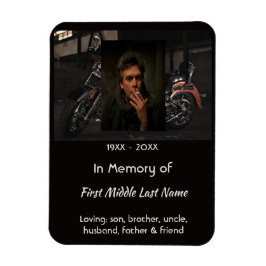 Ímã Christian Memorial Keepsake Motorcycle Biker