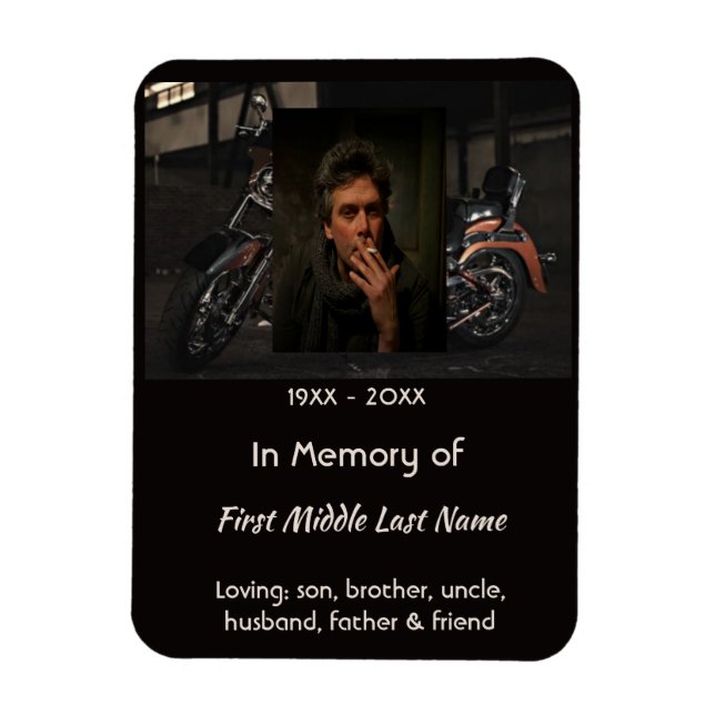Ímã Christian Memorial Keepsake Motorcycle Biker (Vertical)