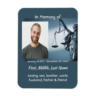 Ímã Christian Memorial Keepsake Scales Justice Law