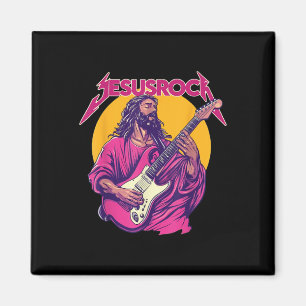 Imã Christian Retro Funny Cote Jesus Rock Música Básic
