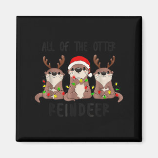 Imã Christmas All Of The Otter Reindeer 