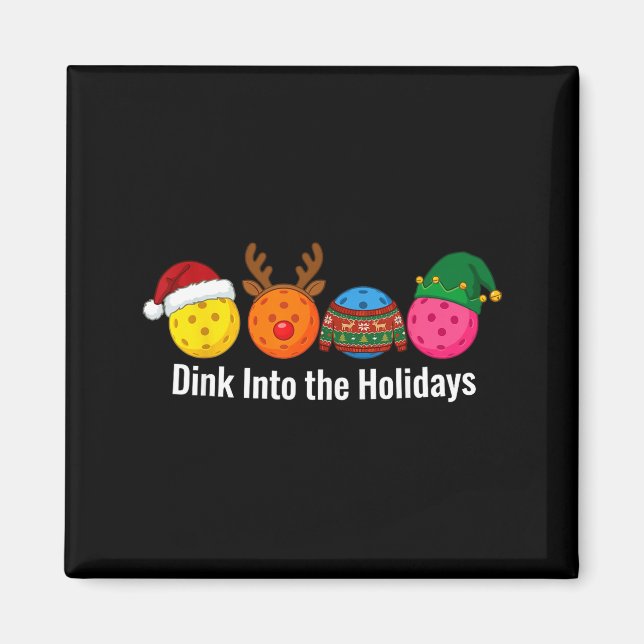 Imã Christmas Ckleball Santa Reindeer Elf Ugly Xmas Sw (Frente)