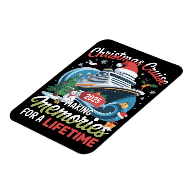 Ímã Christmas Cruise 2025 Making Memories for A Life (Left Side)