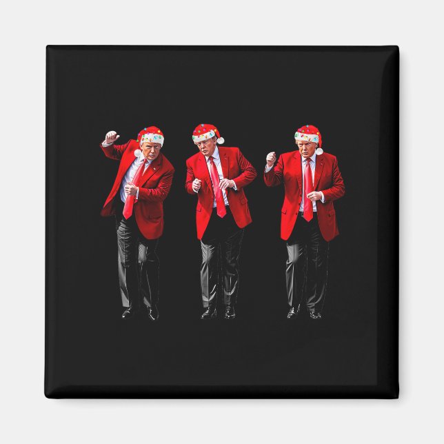 Imã Christmas Donald Trump President 2024 Dancing Funn (Frente)