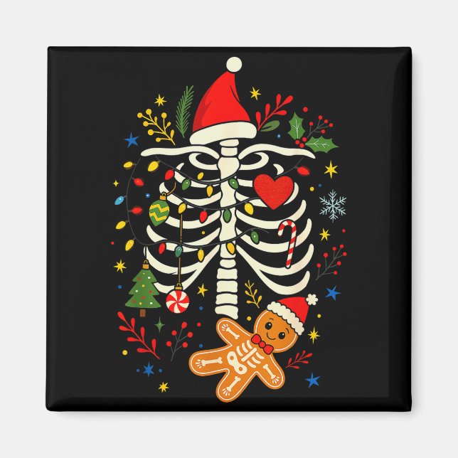 Imã Christmas Gingerbread Pregnancy Announcement Mommy (Frente)