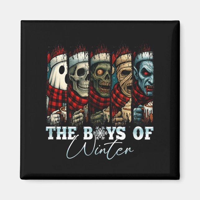 Imã Christmas Halloween Creepmas Friends Horror Xmas C (Frente)