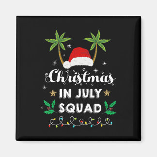 Imã Christmas In July Squad Funny Summer Xmas Santa Ha