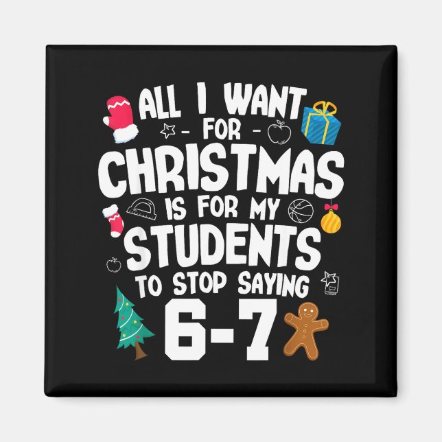 Imã Christmas Is My Students To Stop Saying 67 _ Aweso (Frente)