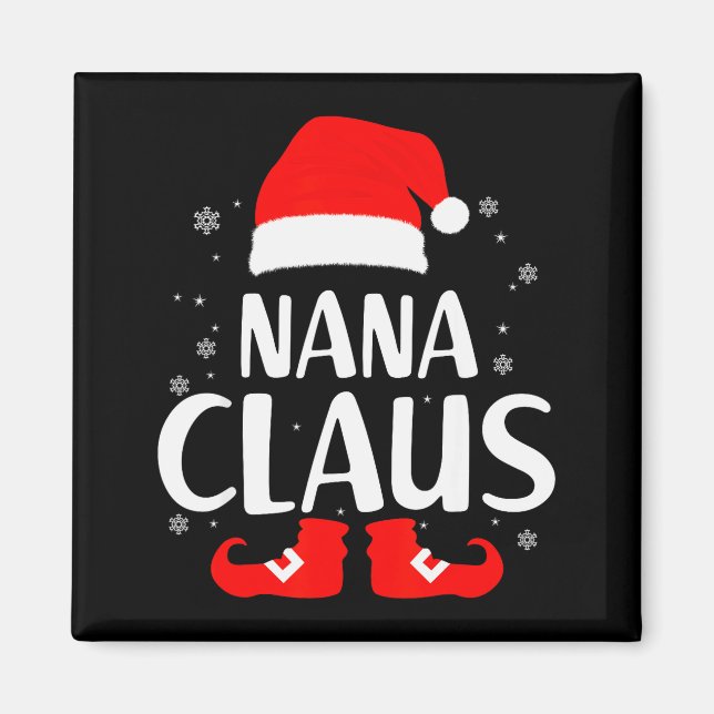 Imã Christmas Nana Claus Leopard Family Matching Pajam (Frente)