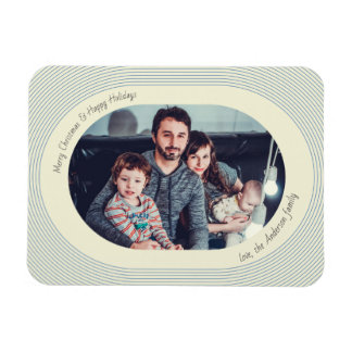 Ímã Christmas Photocard Playful Design Oval Photo
