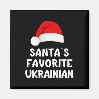 Imã Christmas Santa's Favorite Ukrainian Funny Pajama 