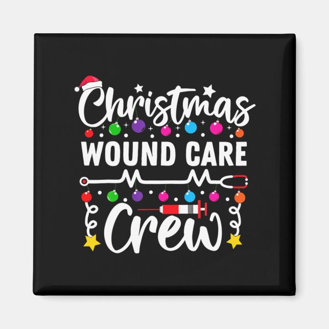 Imã Christmas Wound Care Crew Nurse Xmas Nursing Rn Lp (Frente)