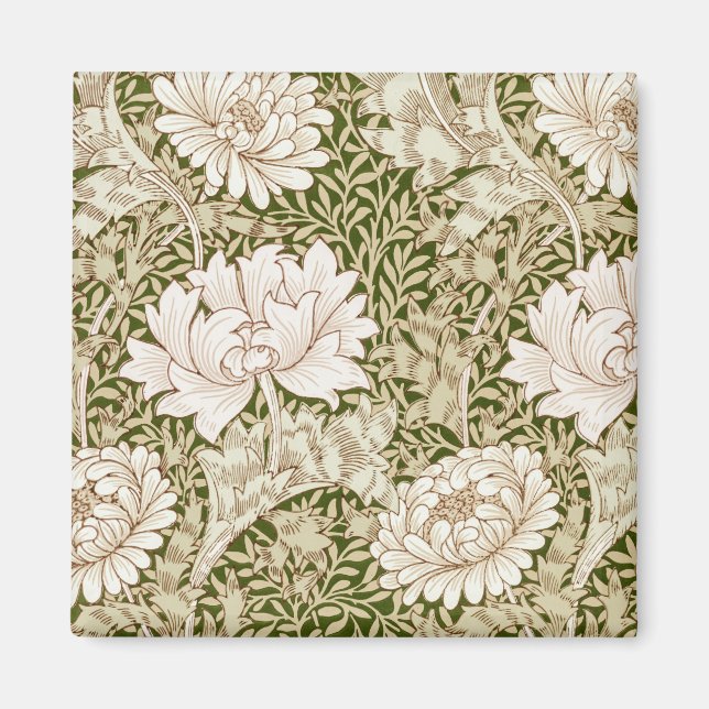 Imã Chrysanthemum Dourado, William Morris (Frente)