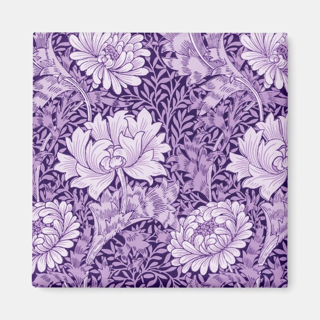 Imã Chrysanthemum Purple, William Morris (Frente)