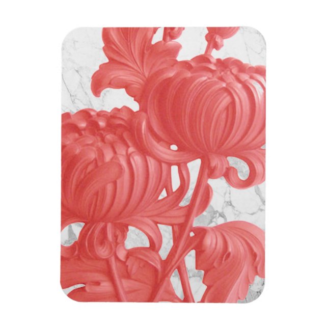 Ímã Chrysanthemum Rosa (Vertical)