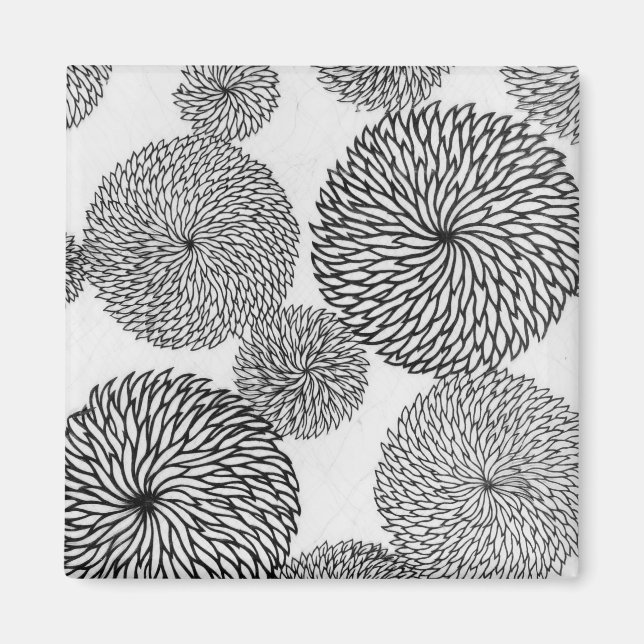 Imã Chrysanthemums da Escola Japonesa (Frente)