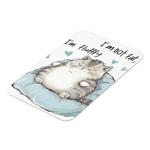 Ímã Chubby Cat Chill Vibes