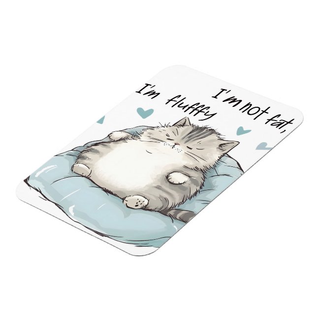 Ímã Chubby Cat Chill Vibes (Left Side)