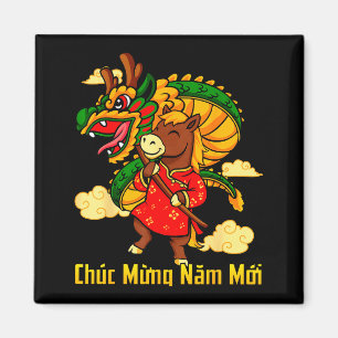 Imã Chuc Mung Nam Moi 2026 Ano Do Cavalo Dragão Da