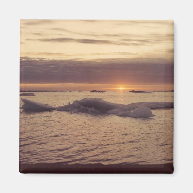 Imã Chukchi Sea Fall Ice Barrow Alaska Photo Design (Frente)