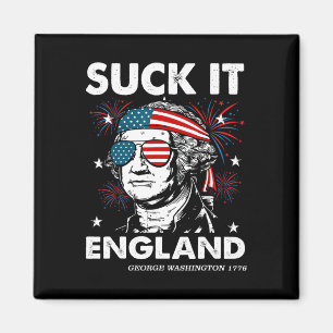 Imã Chupa-ela Inglaterra Camisa engraçada 4 de julho G