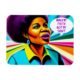 Ímã Church Lady Walk Por Faith Art Magnet