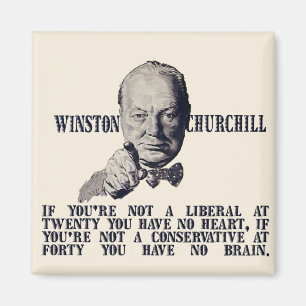Imã Churchill em conservadores e em liberais