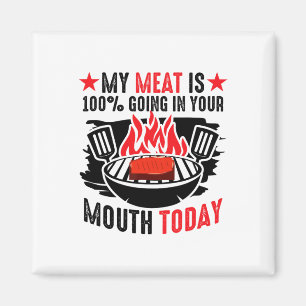 Imã Churrasco Byrbeque - A Minha Carne Vai 100% Na Sua