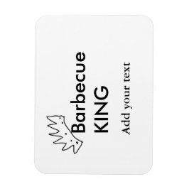 Ímã Churrasco-churrasco adiciona nome texto homens pad